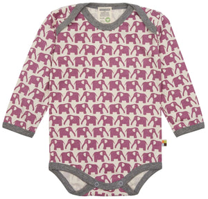 Baby Body langarm Elefant